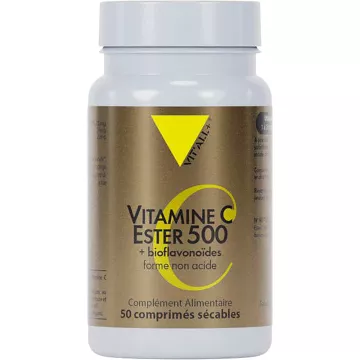 Vitall+ Vitamin C Ester 500mg + Bioflavonoids 50 divisible tablets