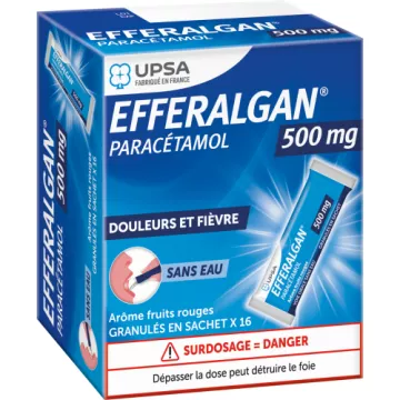 Efferalgan Paracétamol 500 Mg Granulés Fruits rouges