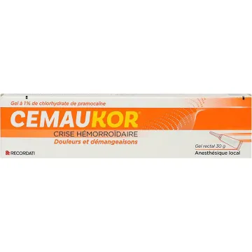 Cemaukor Hemorrhoidal Crisis Anesthetic Rectal Gel 30 g