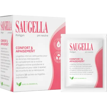 Saugella Poligyn Intimate Cleansing Wipes 15 wipes
