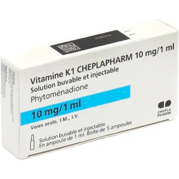 Vitamina K1 Cheplapharm 10mg/1ml 5 ampolas