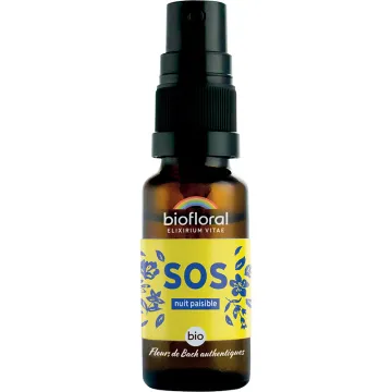 Fleurs de Bach Spray SOS Nuit Paisible Biofloral 20ml