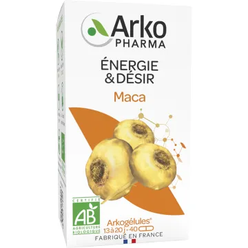 Arkocaps Maca Vigueur et Energie Bio 40 Kapseln