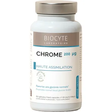 Biocyte Longevity Cr Chrome Controllo della glicemia 60 Capsule