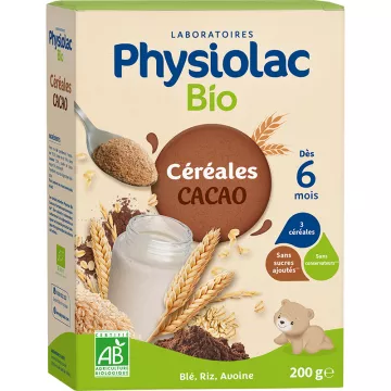 Physiolac Cereali biologici Farina di cacao 200 g