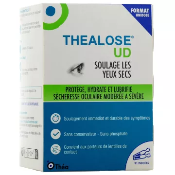 Thealose UD Collyre pour les yeux secs 30 unidoses