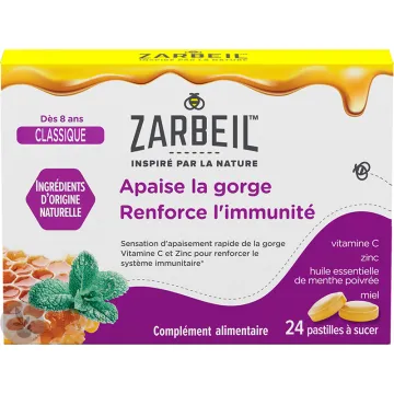 Zarbeil Pastilles Gorge & Immunité 24 pastilles
