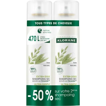 Klorane Shampoo secco extra-delicato arricchito con Ceramide Like 