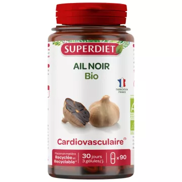 Superdiet Organic Black Garlic 90 Capsules