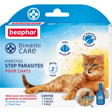 Beaphar Dimethicare 6 Pipetas Stop Parasites Para Gatos