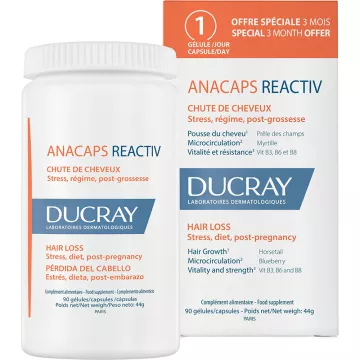 Ducray Anacaps Reactiv Perda de cabelo reactiva