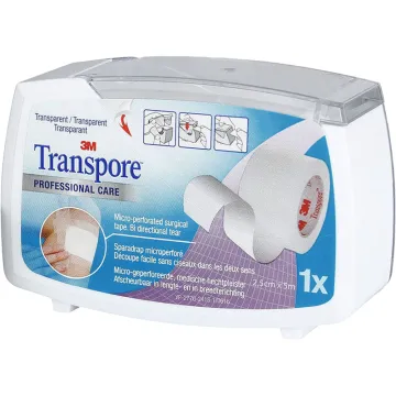 3M Transpore Gesso microforato 5m x 25 mm
