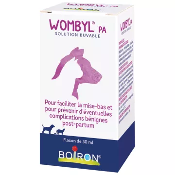 Wombyl PA Boiron Homéopathie Vétérinaire Solution Buvable 30ml