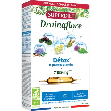 Superdiet Drainaflore Bio 20 phials