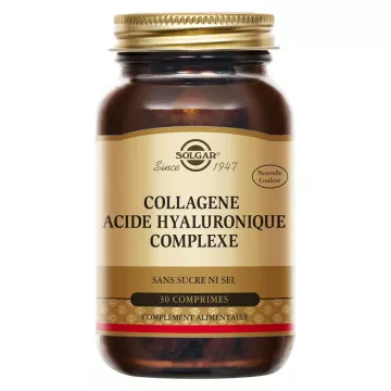 Solgar Collagène Acide Hyaluronique Complexe 30 Comprimés
