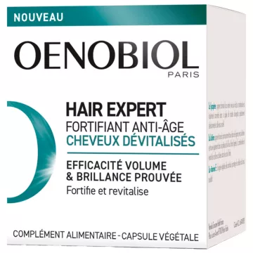Oenobiol Hair Expert Cápsulas Capilares Fortificantes Antiedad Desvitalizantes