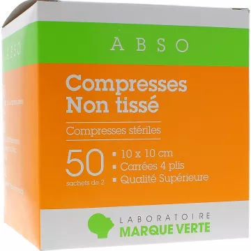 COMPRESS EUROMEDIS ESTÉRIL Non Woven 10X10 CM BOX 100