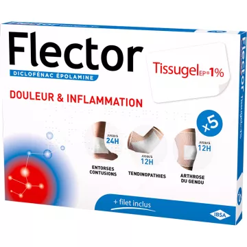 Flectortisselgelep 1% Patch für 5 Umschläge