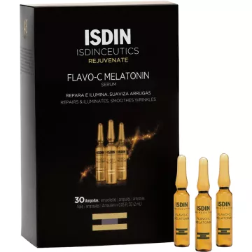Isdin Isdinceutics Flavo-C Melatonin Night Repair Serum в ампулах