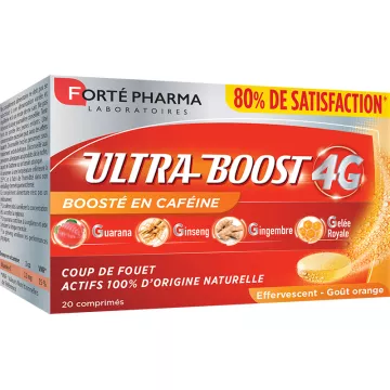 Forté Pharma Ultra Boost 4G, stimolatore di caffeina effervescente