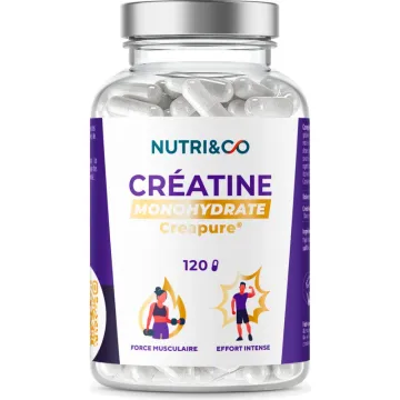 Nutri&Co Creatina monohidrato Creapure 120 cápsulas