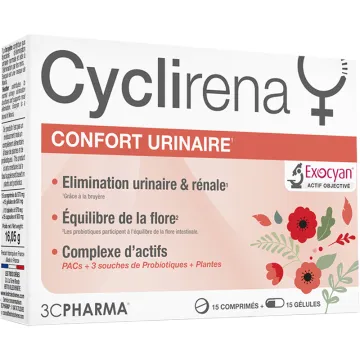 3C Pharma Cyclirena Urinary Comfort 15 tablets + 15 capsules