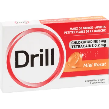 Drill Mal di gola 24 pastiglie