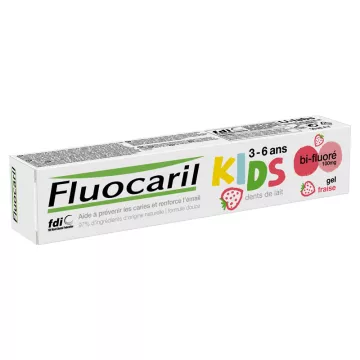 Fluocaril Kids 3-6 Jahre Erdbeer-Zahnpasta-Gel 75ml