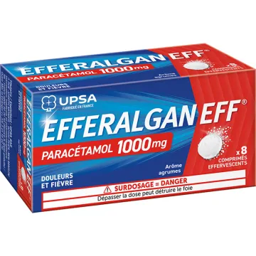 Efferalgan Paracetamol 1000 mg Citrus 8 Brausetabletten