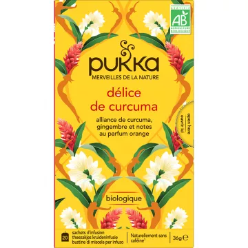 Pukka Organic Herbal Tea Cúrcuma Delicia 20 bolsitas de té