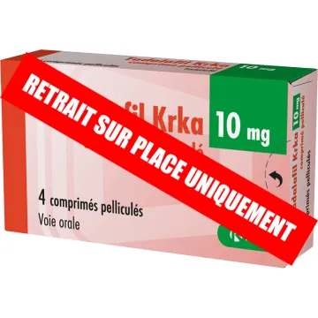 Tadalafil 10mg KRKA Troubles de l'Érection