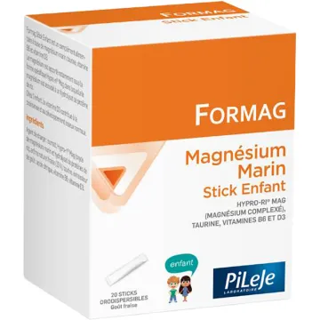 Formag magnésium marin 20 Sticks Enfant Pileje