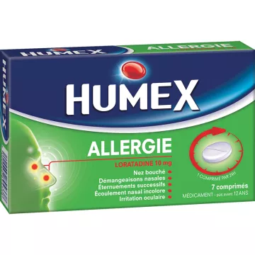 Humex Allergie Loratadine 10 mg 7 comprimés
