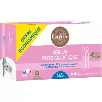 Serum Physiologique Gifrer Physiologica 40 Unidoses