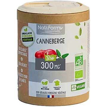 Nat & Form Cranberry Organic Plant Capsules