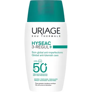 Uriage Hyseac 3-Regul+ Tratamento Global Anti-Imperfeições FPS 50+ 50 ml