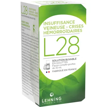 Lehning L28 Insuficiencia Venosa Crisis Hemorroidal 30 ml