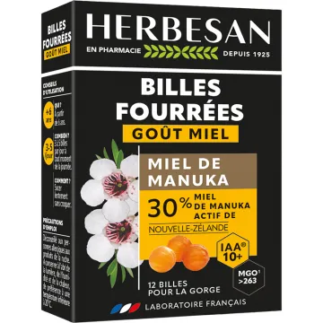Herbesan Manuka Honing Bolletjes IAA 10+ - Manuka Health