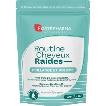 Forté Pharma Expert Routine Cheveux Raides 60 gélules