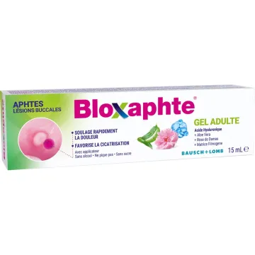 Bloxaphte Gel Adulte Aphtes Lésions Buccales 15 ml