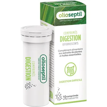 Digestion difficile 10 comprimés effervescents Olioseptil