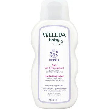 Weleda Bébé Derma Lait Hydratation Intense 3en1 200 ml
