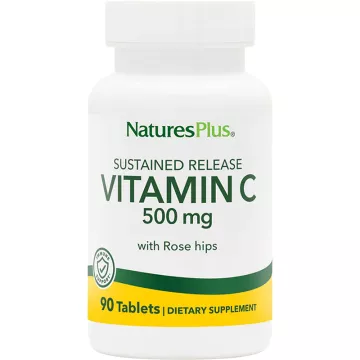 Natures Plus Vitamin C 500 mg Rose Hips 90 Tabletten