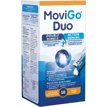 MoviGo Duo Double Action Constipation Gaz & Ballonnements 10 sachets