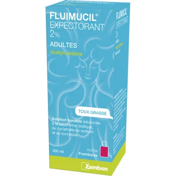 FLUIMUCIL 2% ADULTE SOLUTION BUVABLE 200ML
