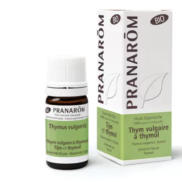 Ätherisches Öl BIO Gewöhnlicher Thymian mit Thymol Thymus vulgaris ct thymol PRANAROM 5ml