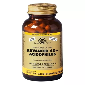 Solgar Advanced Acidophilus Plus 40 120 cápsulas