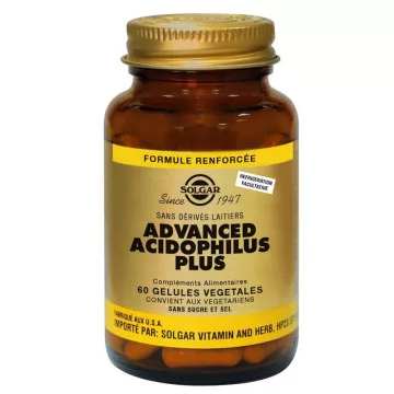 Solgar Geavanceerde Acidophilus Plus 60 Plantaardige Capsules