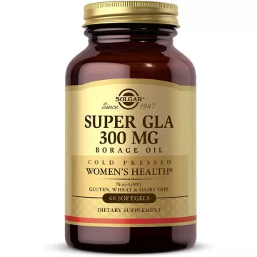 SOLGAR Bourrache Super GLA 300 mg Softgels GM Boite de 30
