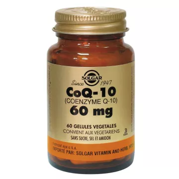 SOLGAR CoQ10 Coenzima Q10 60mg 30 Cápsulas Planta